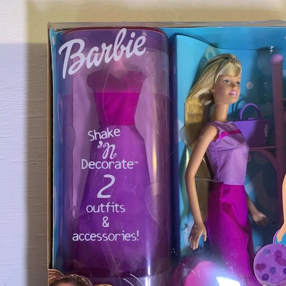 VTG Barbie Bead Beauty Doll NRFB 2001 Mattel 52745 Shaken Decorate 2 Outfits